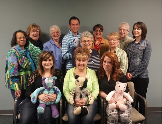 VITAS Patient-families with their memory bears