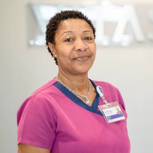 A VITAS hospice nurse